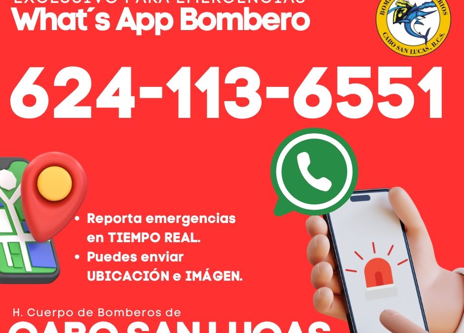 Lanza Bomberos CSL Whatsapp para emergencias